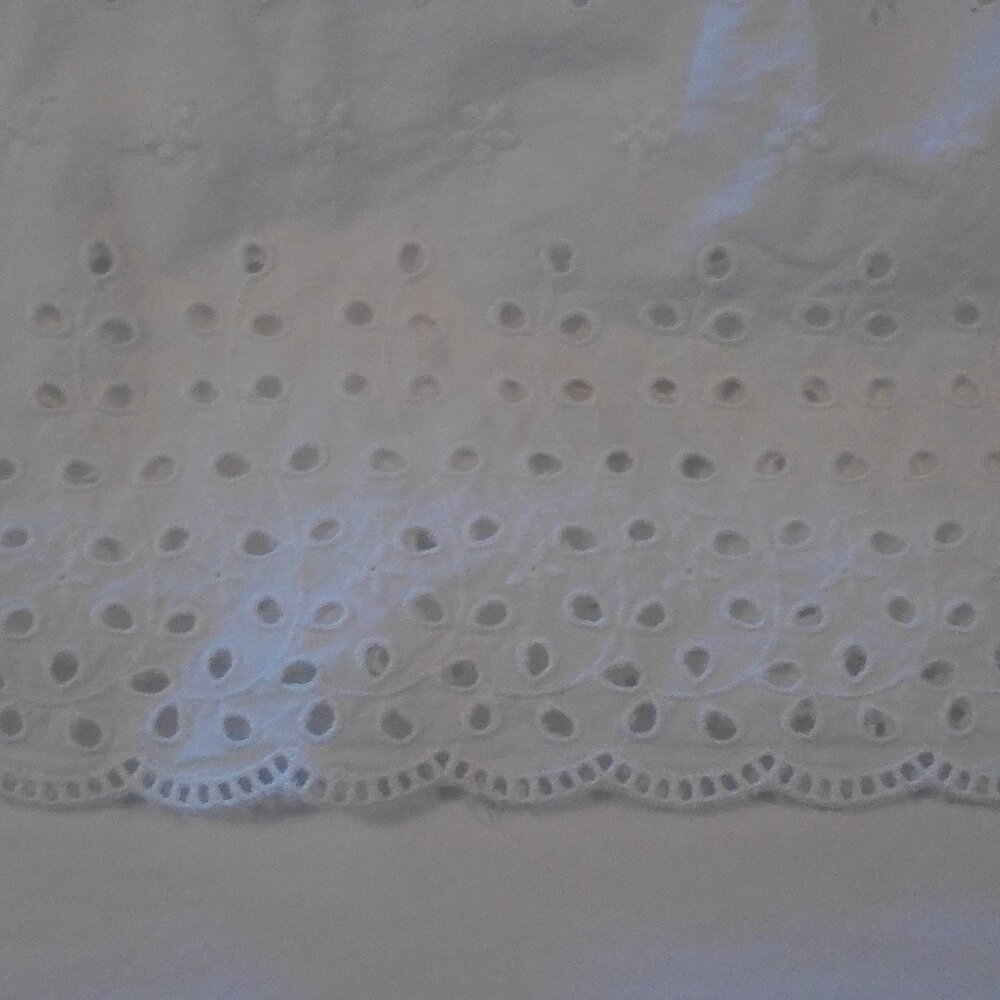 NWT: Doen X GAP Eyelet Midi Dress Off White Size L - Picture 10 of 12